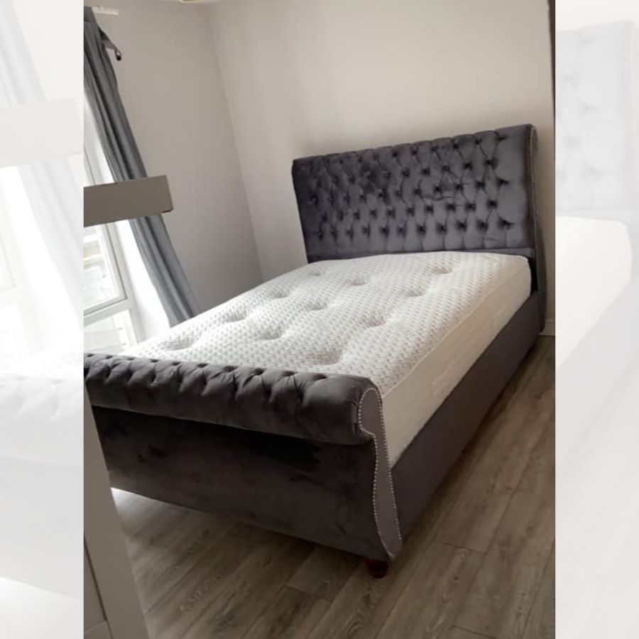 Cheap double hot sale sleigh beds