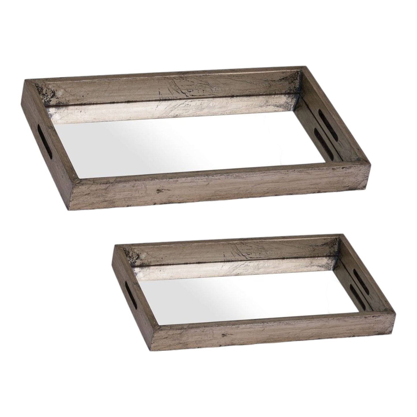 Set of 2 Augustus Mirrores Trays