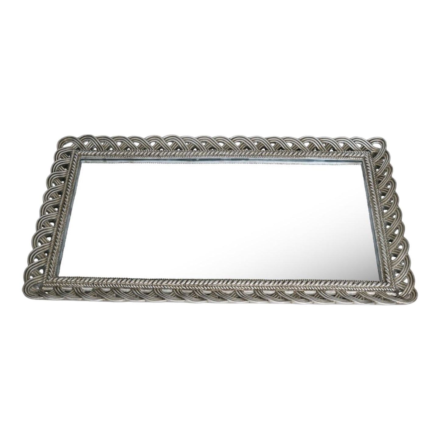 Lattice Mirrored Serving Tray