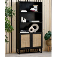 Padstow Tall Bookcase - Black