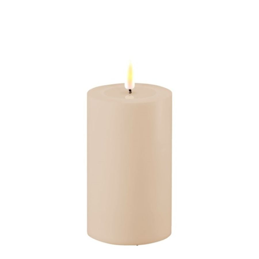 Dust Sand Outdoor LED Candle D: 7,5 x 12.5cm