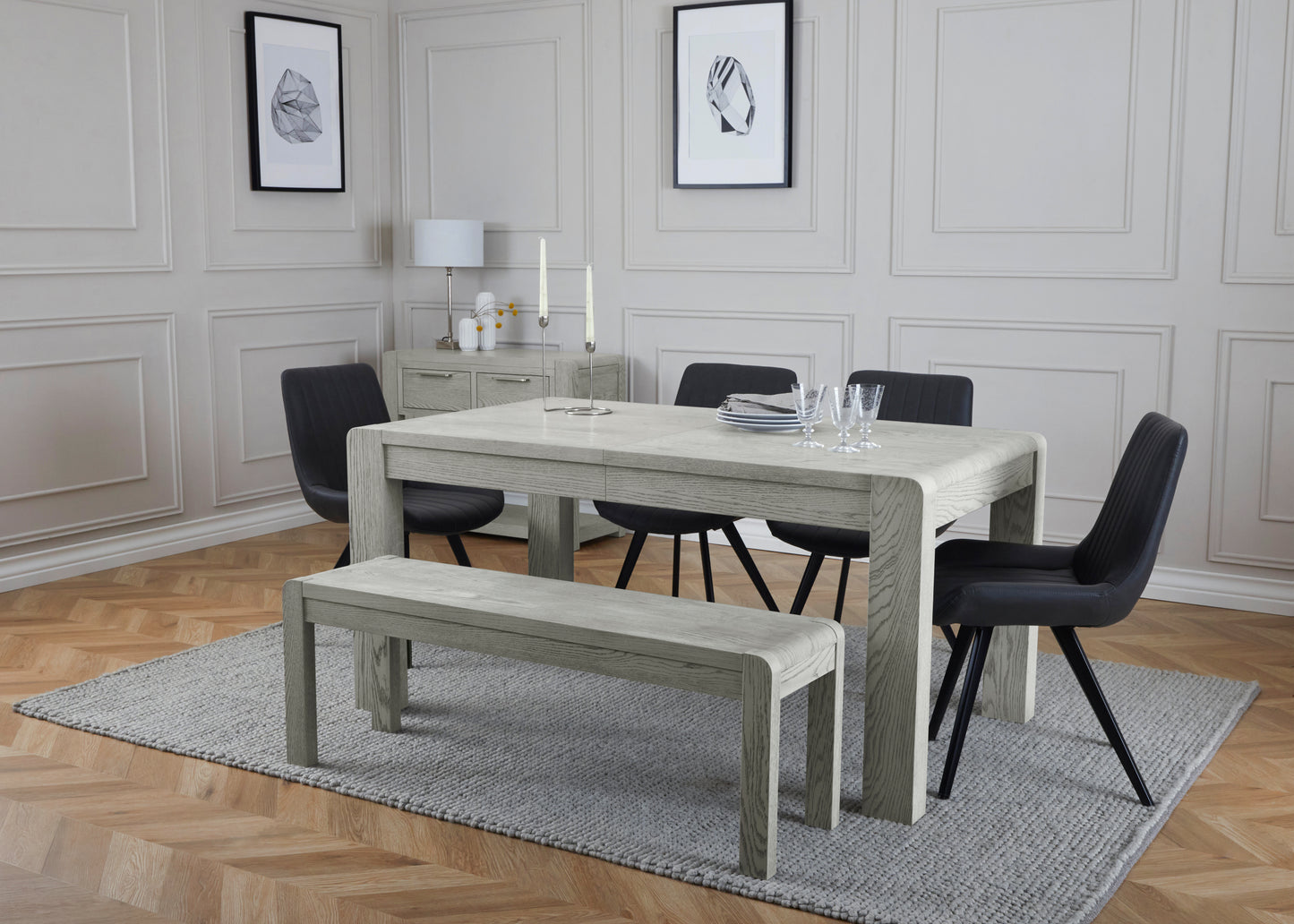 Amsterdam Extending Dining Table Set