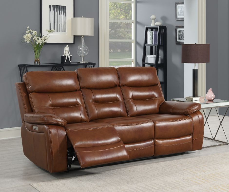 Egan 3,1,1 Leather power reclining suite