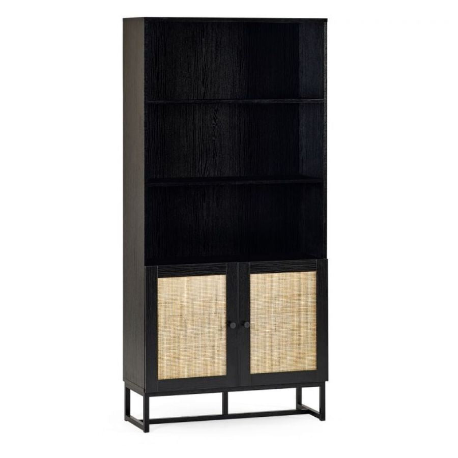 Padstow Tall Bookcase - Black