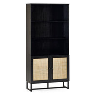 Padstow Tall Bookcase - Black