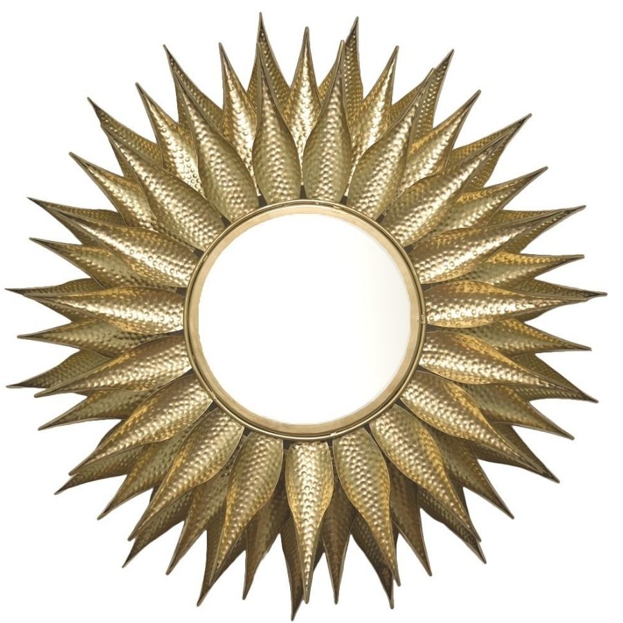 Ohlson Gold Large Sunburst Mirror