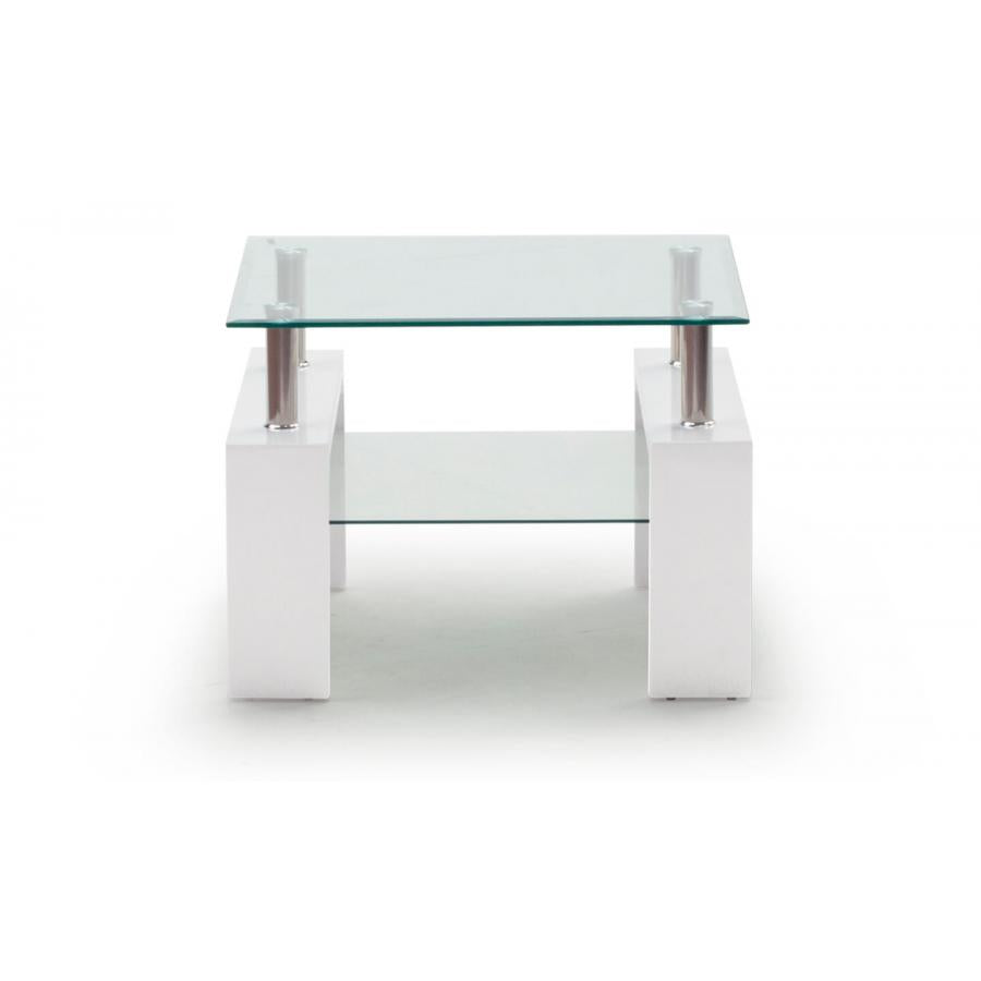 Calico End Table - White