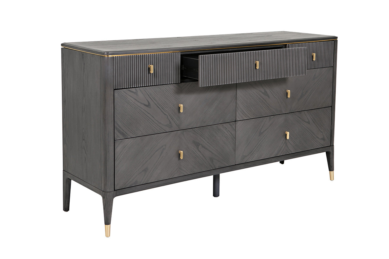 Diletta Chest of Drawers Ribbed