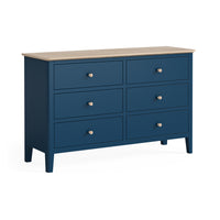 Marlow Navy 6 Drawer Chest