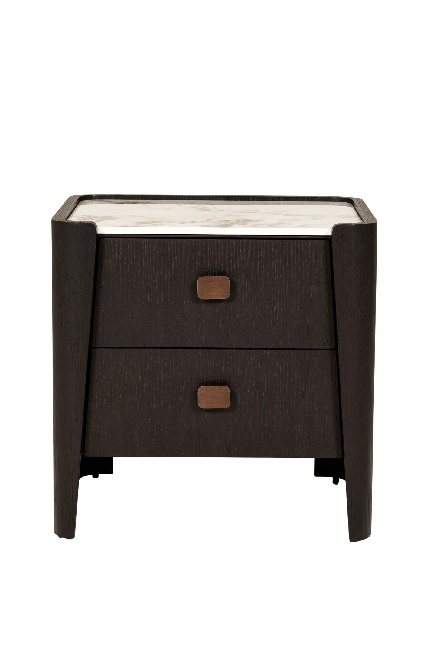 Rhodes 2 Drawer Bedside Table Ebony