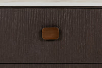 Rhodes 2 Drawer Bedside Table Ebony