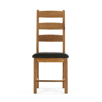 Salisbury Slatted Chair with PU Seat