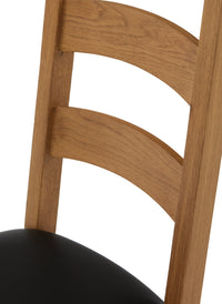 Salisbury Slatted Chair with PU Seat