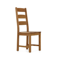 Salisbury Slatted Chair with Wooden Seat