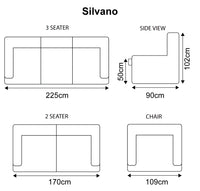 Silvano 2 Seater Recliner