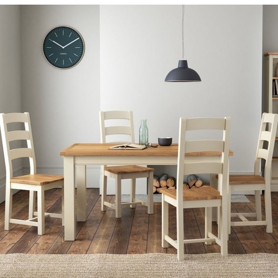 Chichester Ivory 1.5m Table With 6 Chairs