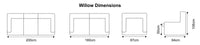 Willow 3+1+1 Manual Recliner