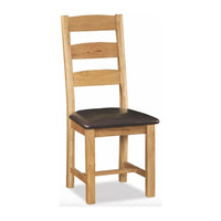 Salisbury Slatted Chair with PU Seat