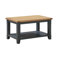 Capri Dark Coffee Table with Shelf