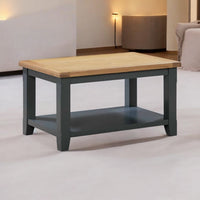 Capri Dark Coffee Table with Shelf