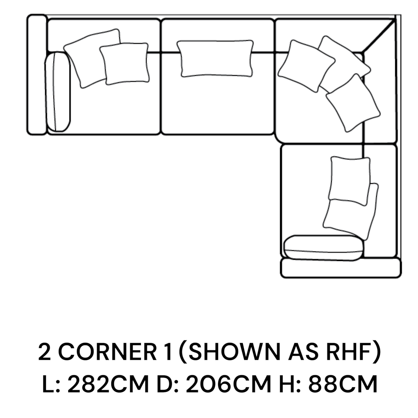 Palermo Large Corner Sofa