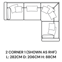 Palermo Large Corner Sofa