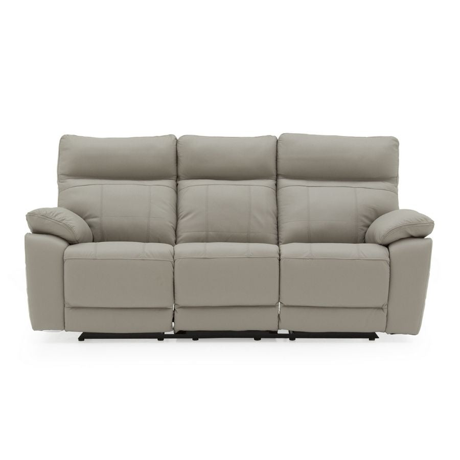 Positano Leather 3 Seater Manual Recliner