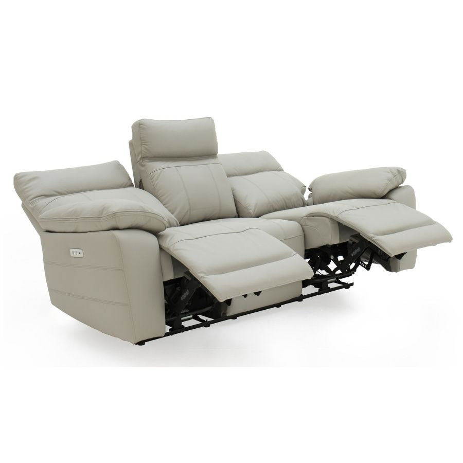 Positano Leather Electric 3 Seater Recliner